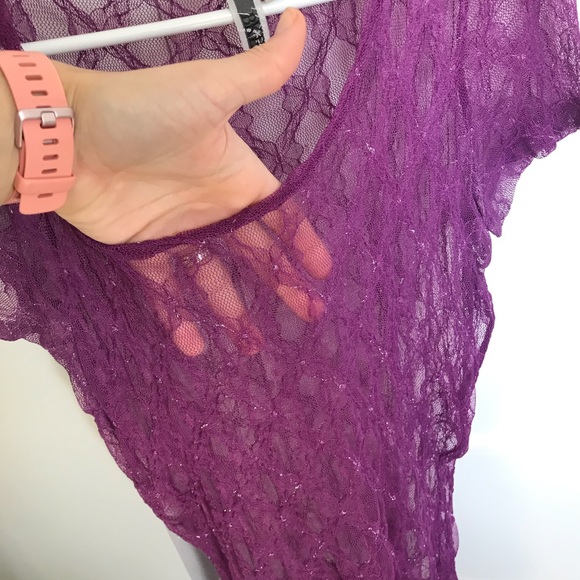 BKE see through glitter top - Picture 2 of 4